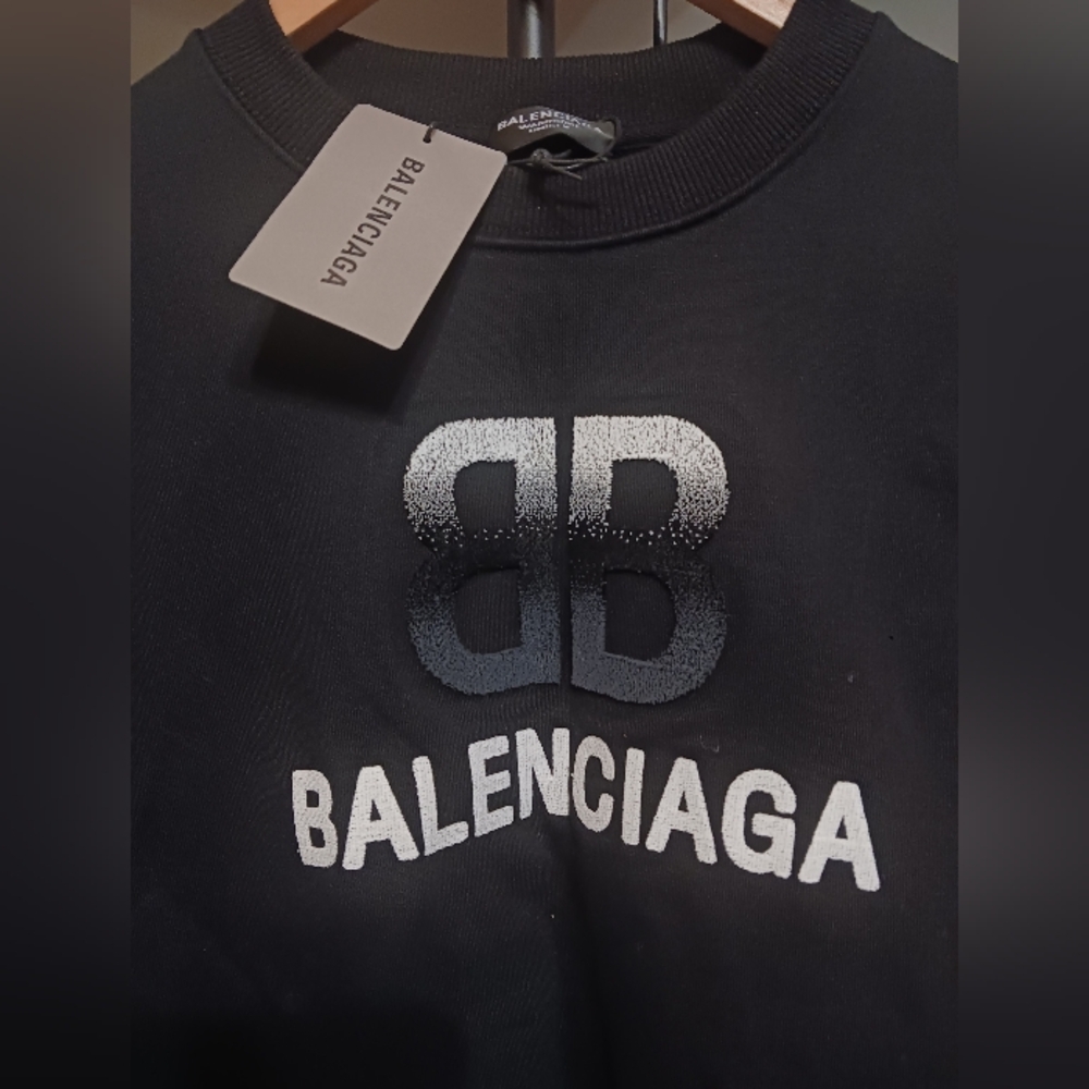 NWT Balenciaga Black Sweatshirt Size M - Picture 5 of 6